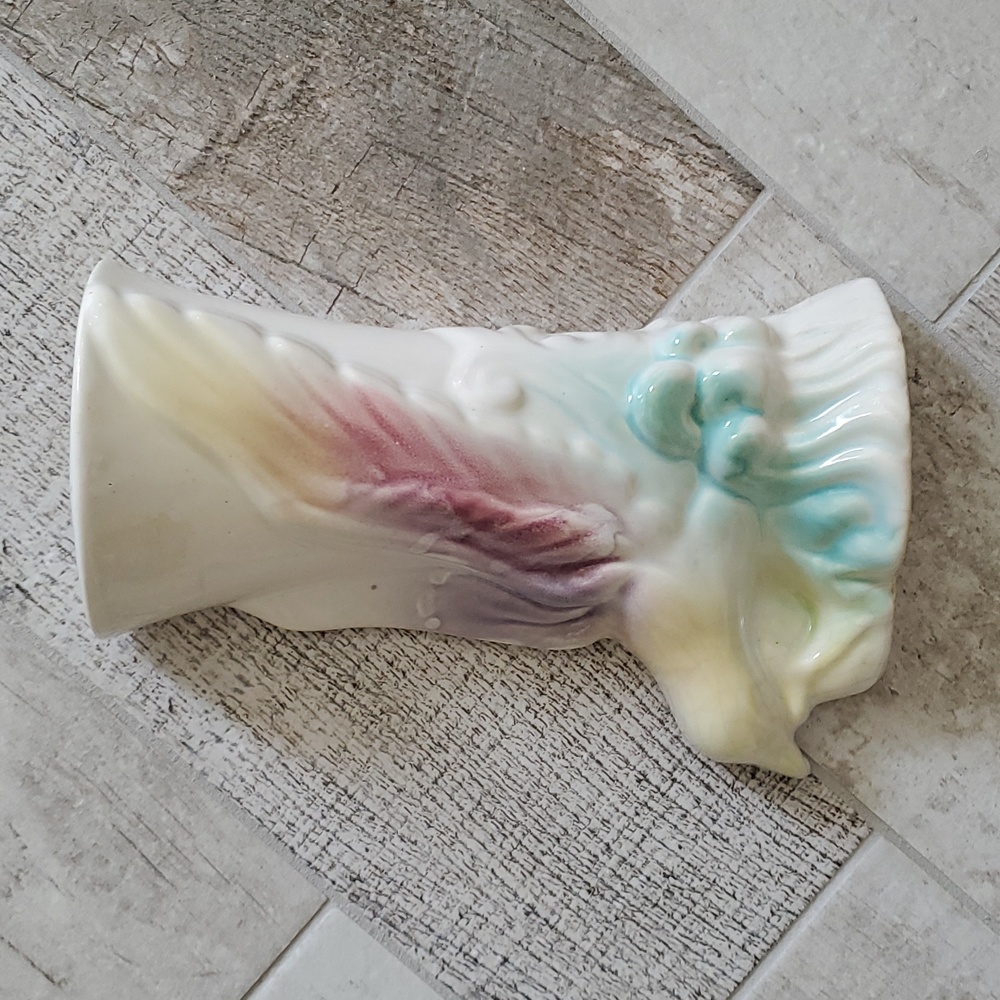 Rainbow Tropical Wave Bird Ocean Waves Wall Vase Ceramic